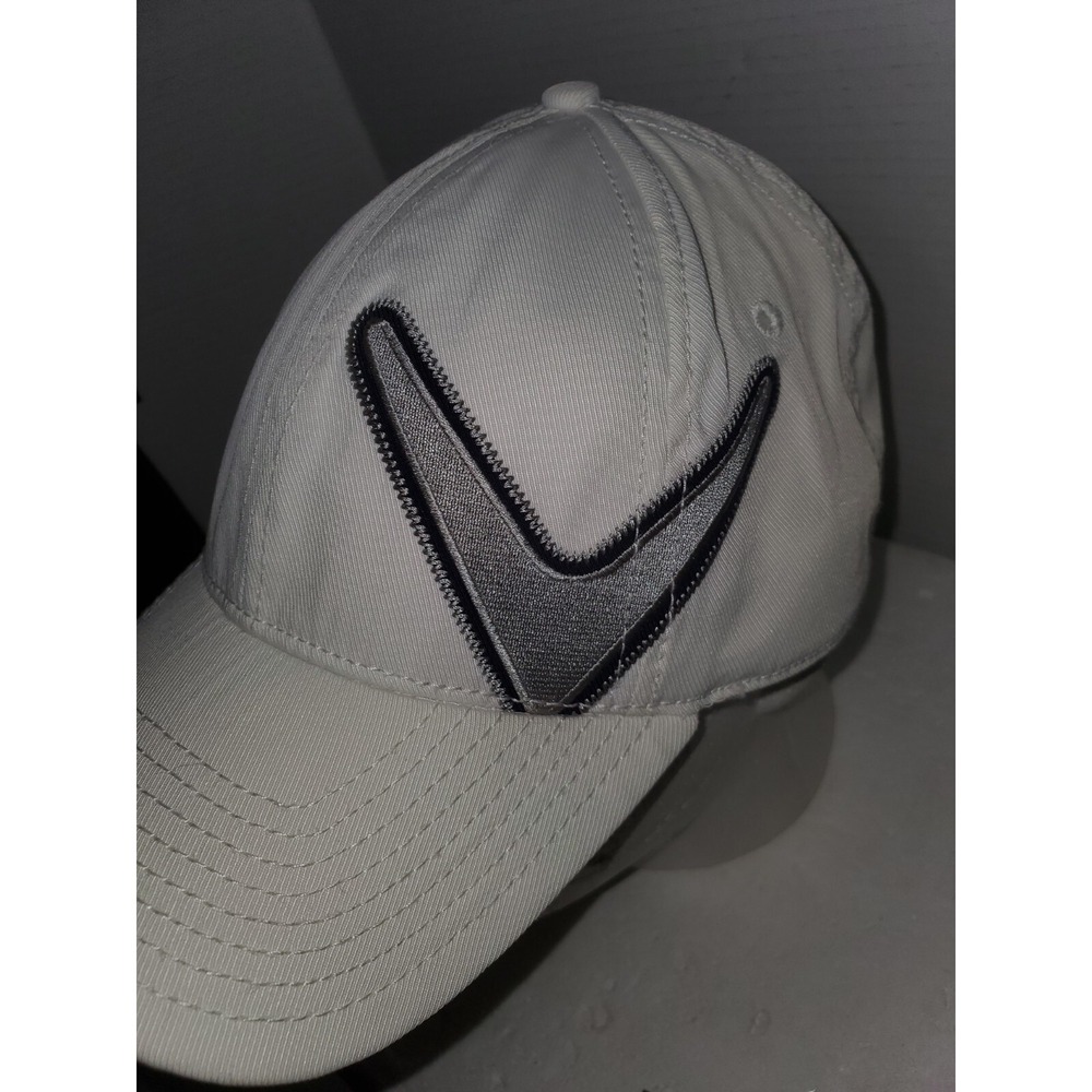 New Era Callaway Golf Hat White Silver Embroidered Logo Fitted Med / Lge - Picture 3 of 10